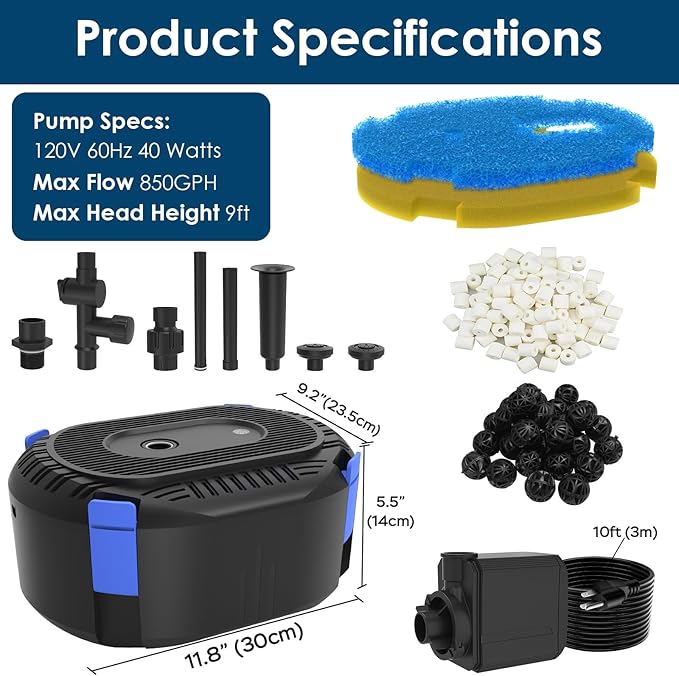 AquaMiracle All-in-One Koi Pond Filters