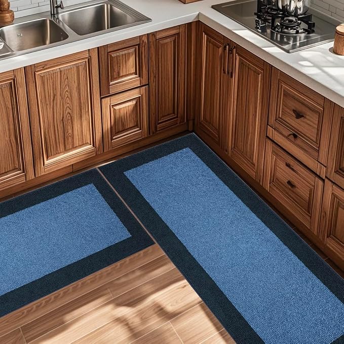 Machine Washable Throw Rug 24" x 36", Non Slip Kitchen Mat