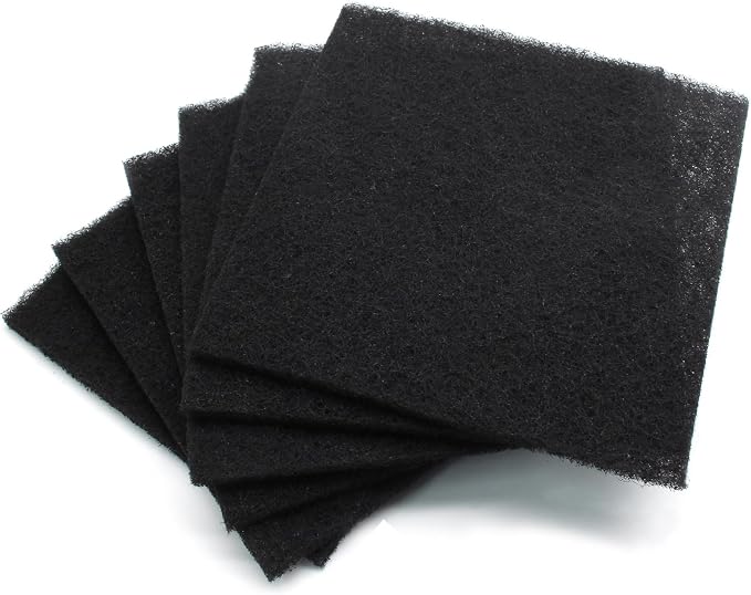 Biaungdo 6 Pack 5 Inch Sqaure Charcoal Filter Replacements