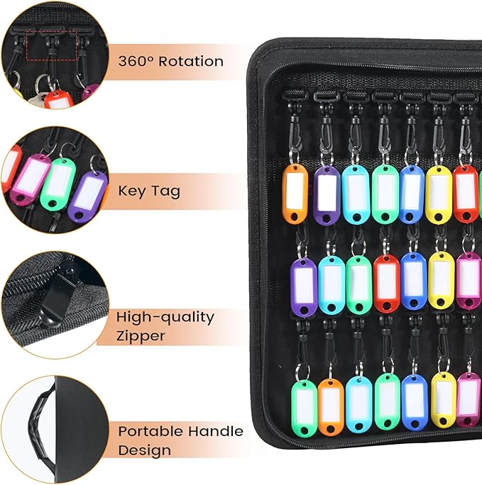 Zippered Key Case Organizer