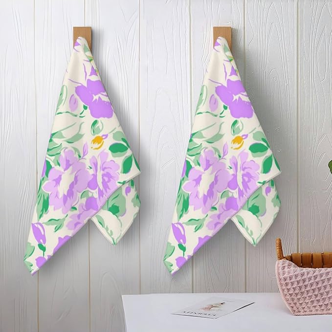Cute Shark Hand Towels - 2 Pack, 14.5" X 28",Soft Microfiber Polyester Dark Towel Set with Bold Dynamic Sharks Pattern,for Ocean Bathroom Kitchen Spa Hotel Decor Gifts