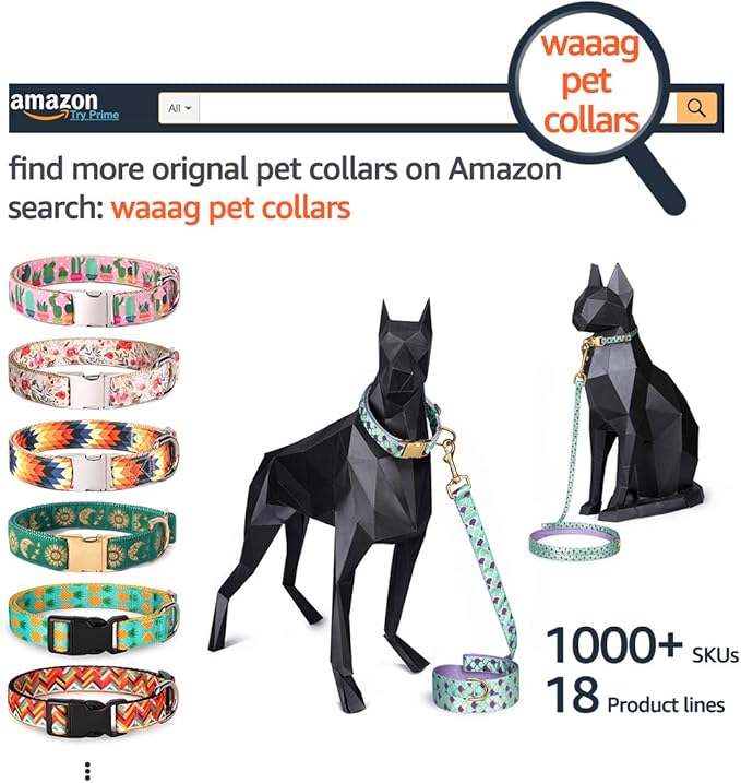 WAAAG Cat Collars, Gold Moons and Stars Cat Collar, Safety Breakaway Cat Collar, Glow in The Dark (Standard 9"-15" Neck, Purple)