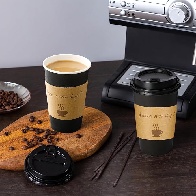 Lamosi 500 Pack 12 oz Coffee Cups, Disposable To Go Paper Cups