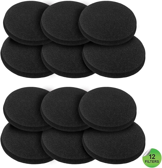 12 Pieces Activated Carbon Compost Bin Filters