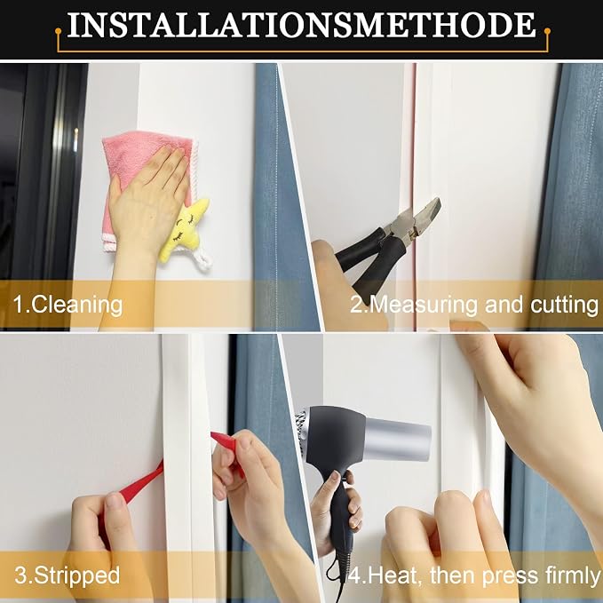 Wall Corner Protector Self-Adhesive Flexible – Durable Rubber, Furniture Edge
