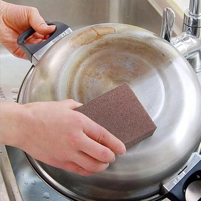 Nano Carborundum Sponge, Emery Sponge Kitchen Pot Brush