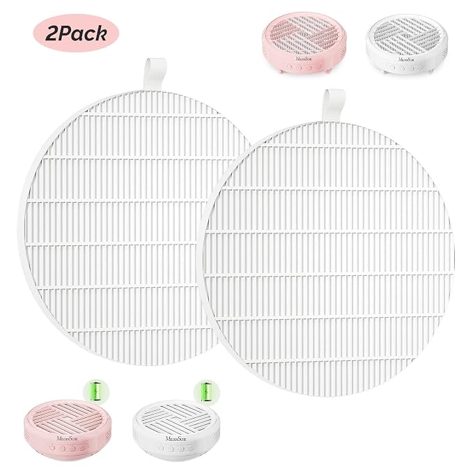 MelodySusie SProR Nail Dust Collector Replacement Filter, 2 Pack Reusable Dust