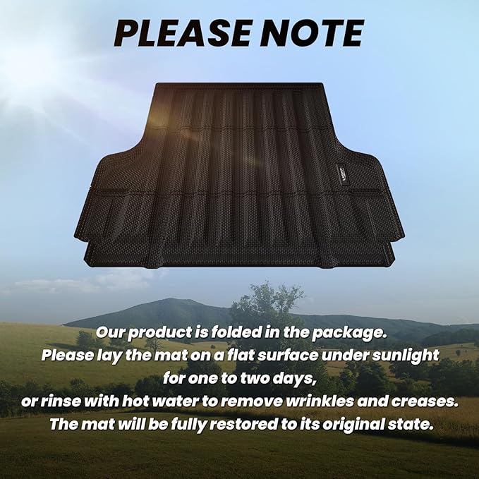 LASFIT Bed Mat for Nissan Frontier 2022-2026 5FT/59.5 inchs (Not Fit Drop-in Bed Liners), All Weather TPE Custom Fit Easy Clean Truck Bed Mat for Frontier 2022 2023 2024 2025 2026 Crew Cab Bed Liner