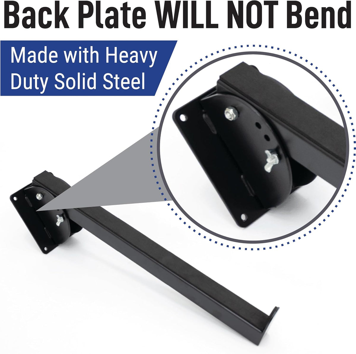 Victory Display WALL-MOUNTED Keyboard Arms – Fixed Length Keyboard Wall Mount, Space-Saving Keyboard arms for Home Studios and retail stores, Displays keyboard at 45°, 65° & 90° Angles – 1 Pairs (16")