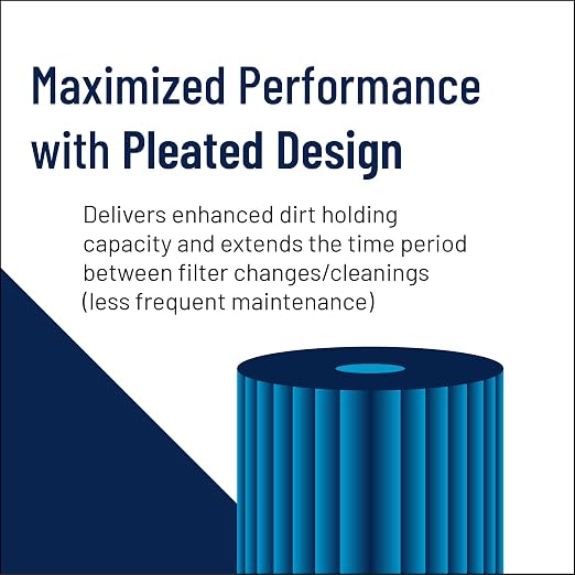Pentair Pentek R50 Sediment Water Filter, Under Sink Pleated Polyester Filter