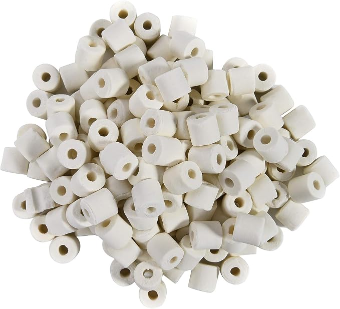 JIHAQUA Aquarium Bio Ceramic Rings 6 lbs Filter Media
