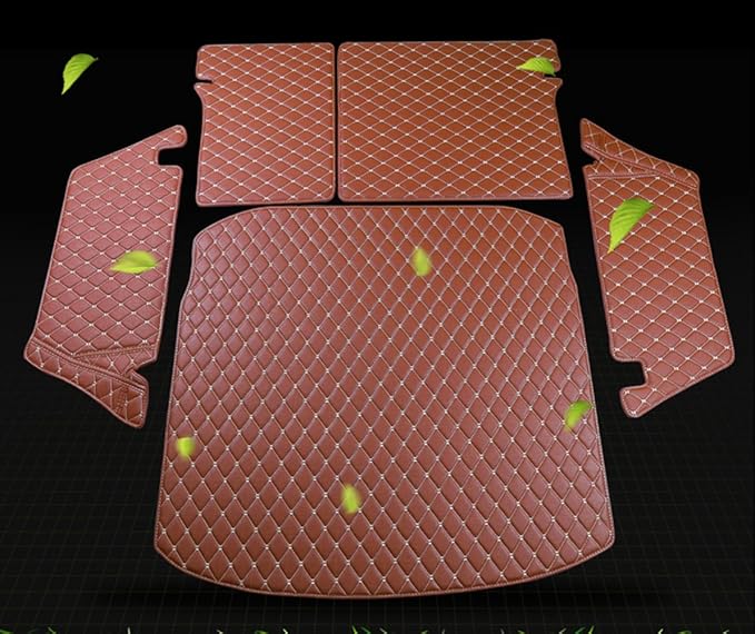 Trunk Cargo Liner for Mercedes GLE SUV GLE300 GLE320 GLE350 GLE400 2020-Current 7-Seater Full Coverage Protection, All Season, Heavy Duty Black w/Red Stitching