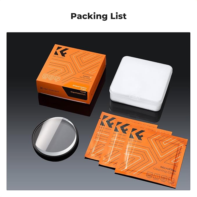 K&F CONCEPT 58mm Unilateral Blur Ghost Motion Filter Super Speed Effects