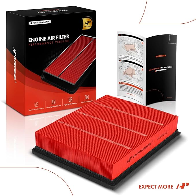 A-Premium Pre-oiled Engine Air Filter Compatible