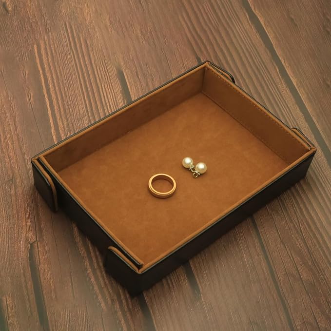 Valet Tray Desktop Storage Organizer Catchall Tray