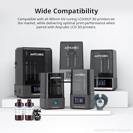 ANYCUBIC 2nd Gen Resin Technology ABS-Like Resin 2.0 Bundle, 3D Printer Resin