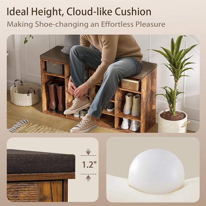 DINZI LVJ Shoe Storage Bench