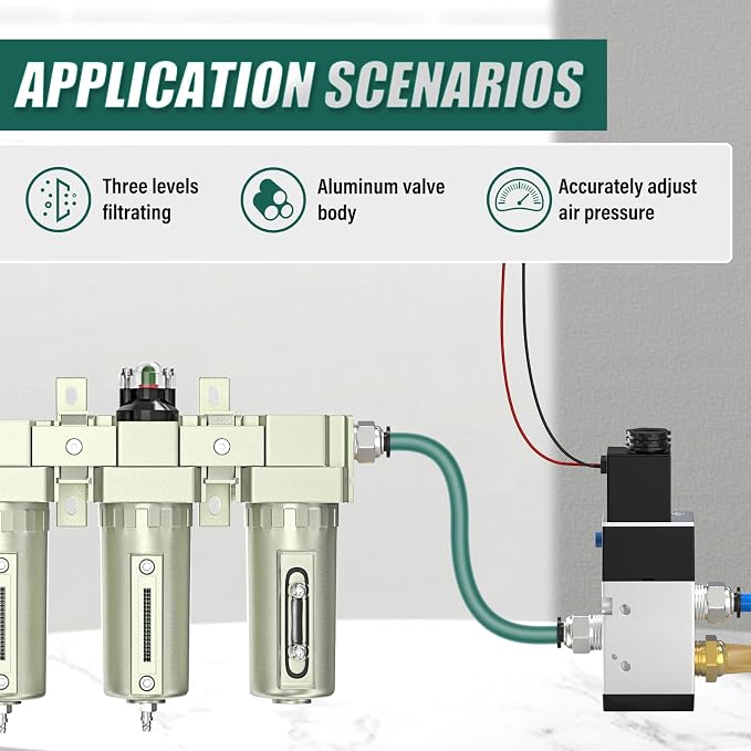 Industrial Grade 4-Stage Air Drying System, 3/4" NPT