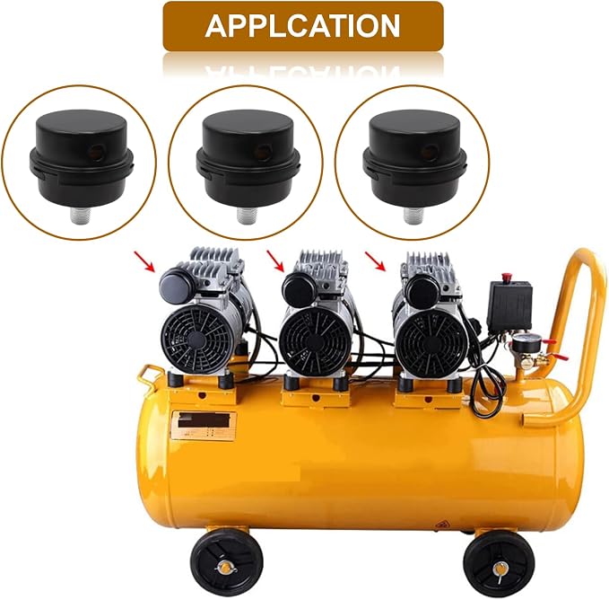 Pack of 2 Air Compressor Silencer