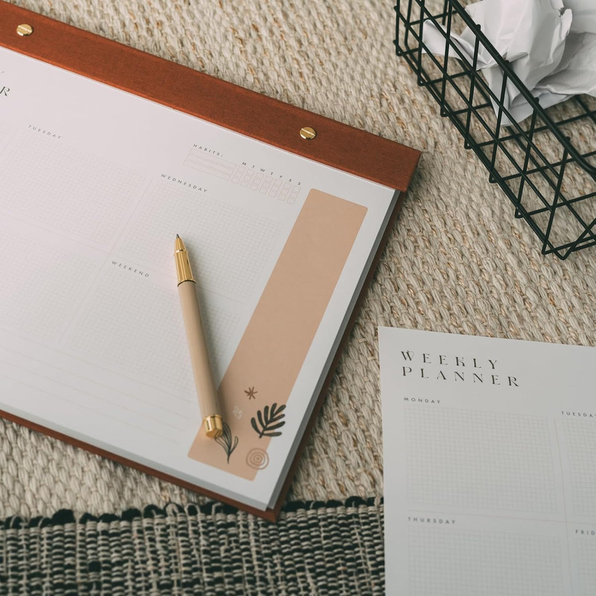 Kokonote Weekly Planner - Kalima | A4 Planner, Desk Organiser, Family Planner, 64 Tear Off Pages, Desk Calendar, Organiser Planner, To Do List Book, Weekly Desk Planner, Cute Stationery