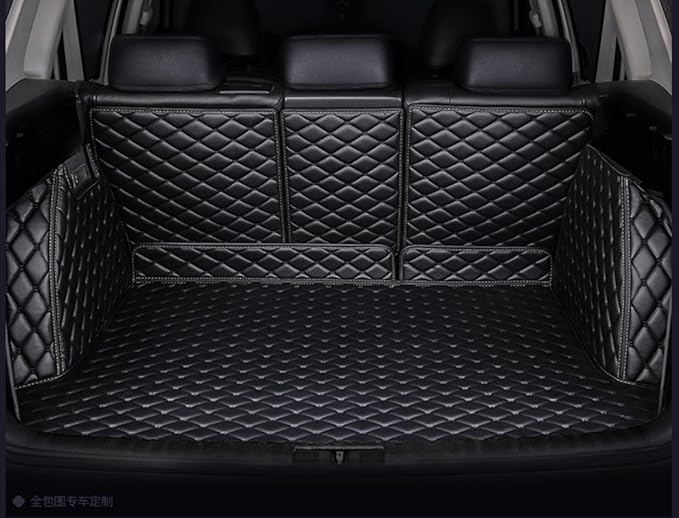 Trunk Liner Compatible with Mercedes G Class W464 G350 G500 G55 G63 2019-2024(Non fit 2025) Custom Fit Trunk Liner Rear Cargo Mat Large Coverage Boot Liner Black w/Black Stitching