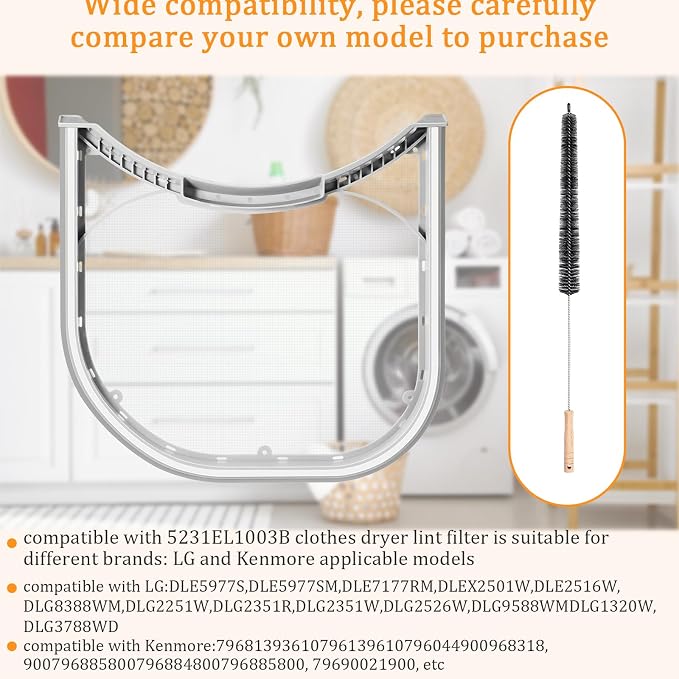 Patelai 2 Pcs 5231el1003b Dryer Lint Filter Replacement