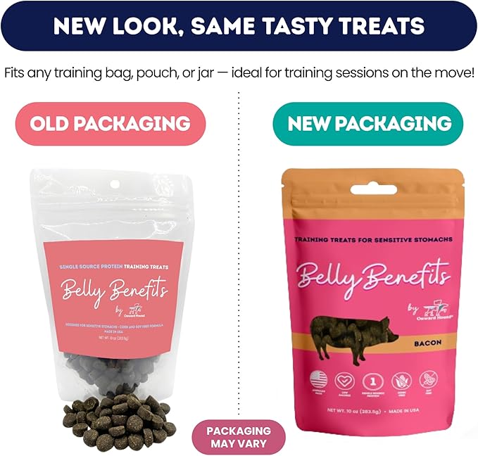 Training Treats for Dogs - Soft Bacon - Low Calorie Dog Training Treats for Sensitive Stomachs with Single Source Premium Protein, Corn Free, & Soy Free Formula - 10 oz