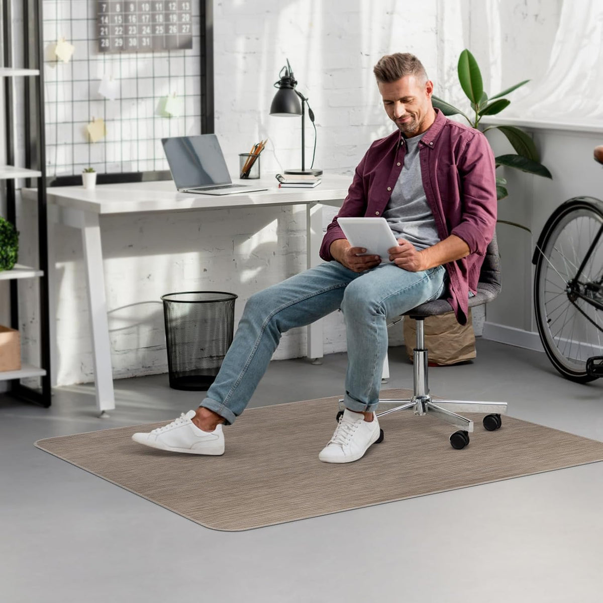 Blvornl Office Chair Mat for Hardwood Floor, Computer Chair Mat, 36" x 48"