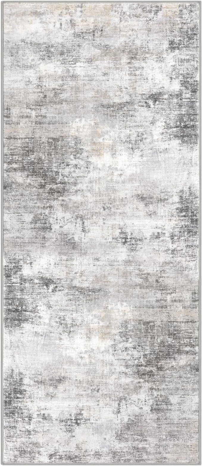 IOHOUZE Abstract Runner Rug 3x7 Ft Washable Runners