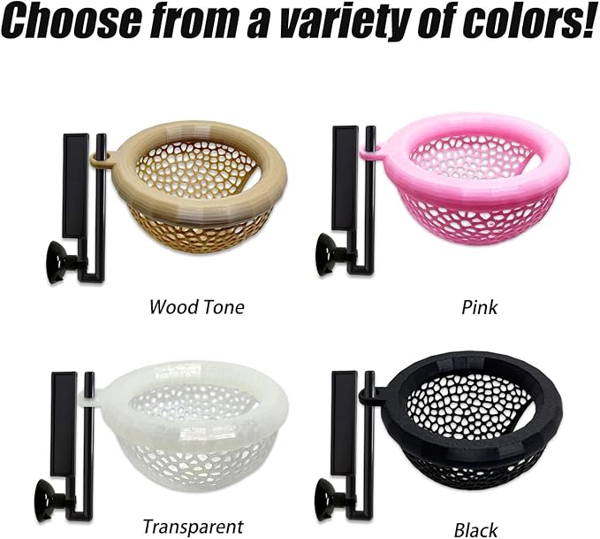 Fish Tank Floating Betta Hide,Betta or Shrimp Burrows and Hammock, Fish and Shrimp Feeder,Multifunctional Aquarium Accessories,Anchorable Location (Pink)