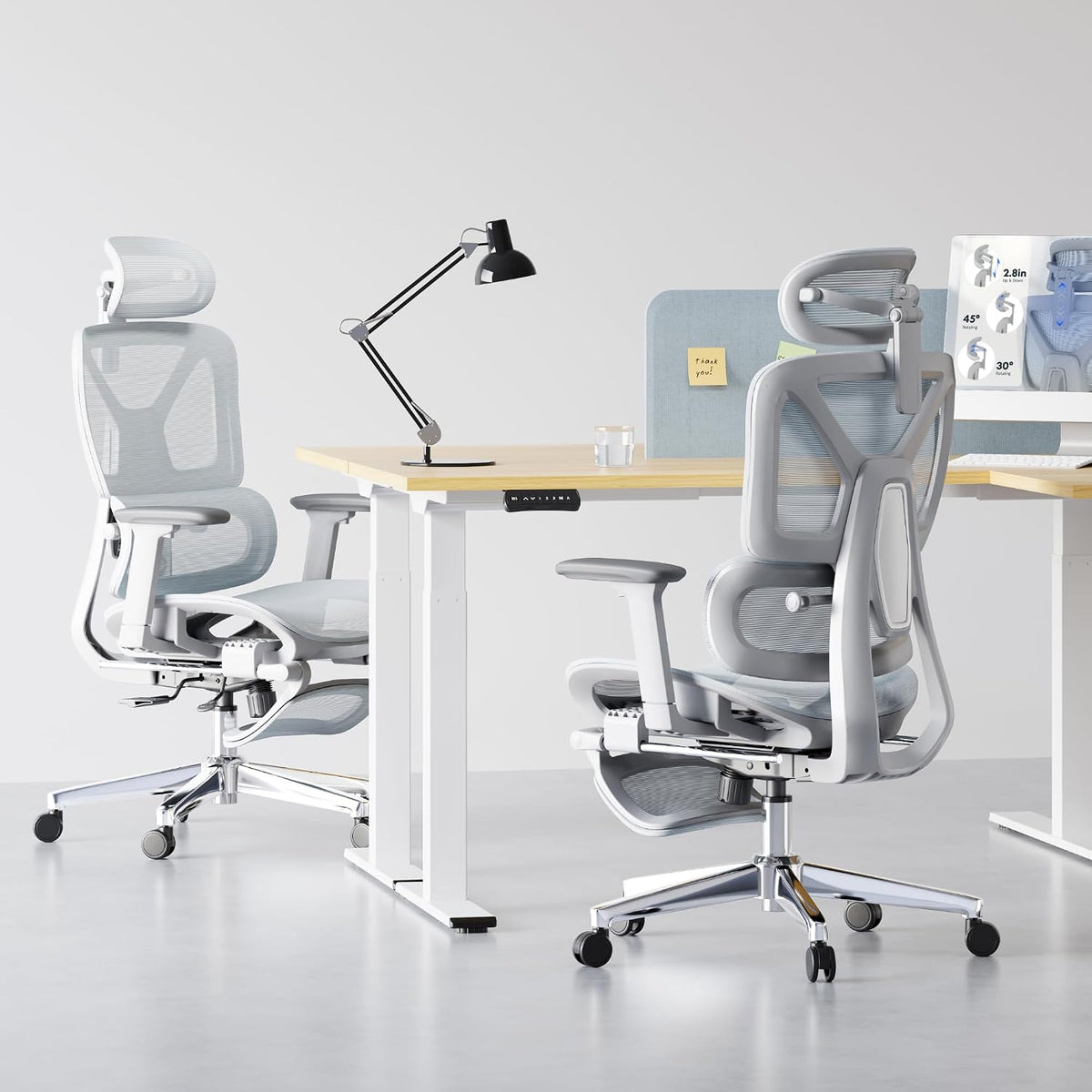 FLEXISPOT ErgoX Premium Ergonomic Office Chair Blue-FT
