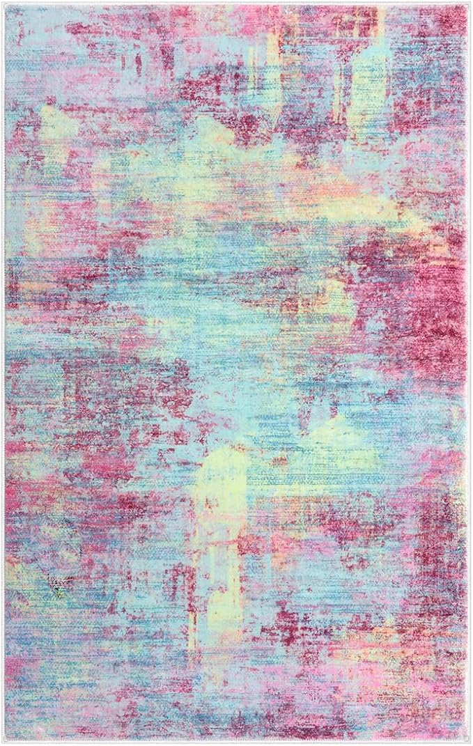 IOHOUZE Abstract Area Rugs 8x10 Ft Washable Large Rugs