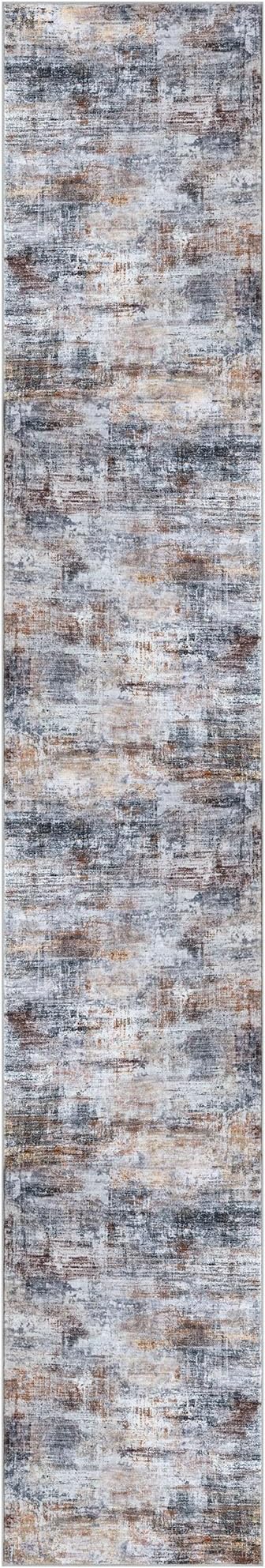 IOHOUZE Abstract Runner Rug 3x18 Ft Washable Runners
