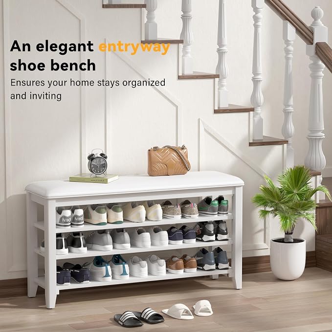Shoe Rack Bench Entryway Storage