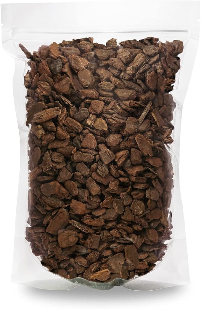 Premium Grade New Zealand Pinus Radiata Bark by Gardenera - Organic Hand Mixed New Zealand Pine Bark for Orchids - Medium Chips 9-12mm - 4 Quart