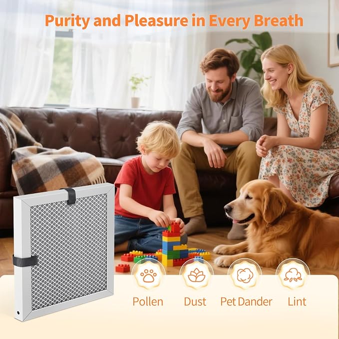 2-Pack 10x10x1 MERV 8 Reusable & Washable Electrostatic Air Filters