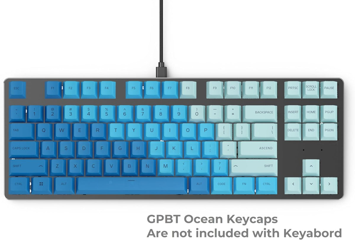 GLORIOUS Custom Gaming Keyboard - GMMK 85% Percent TKL Barebone - USB C Wired Mechanical Keyboard Kit - RGB Hot Swappable Switches & Keycaps - Black Metal Top Plate