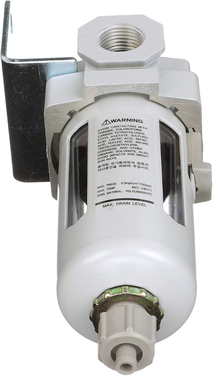 PneumaticPlus SAF300-N03B Compressed Air Particulate Filter 3/8" NPT, 10 Micron