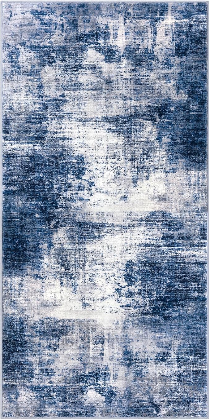 IOHOUZE Abstract Runner Rug 2x4 Ft Entryway Rugs Washable Door Mat Indoor