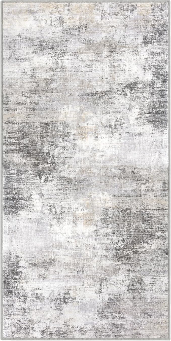 IOHOUZE Abstract Runner Rug 2x4 Ft Entryway Rugs Washable Door Mat Indoor
