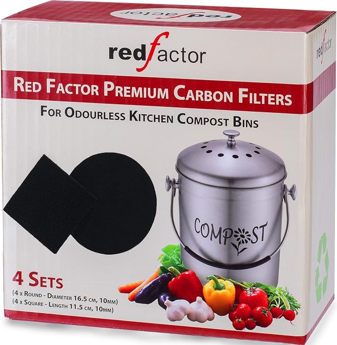 RED FACTOR 8 Pack Extra Thick Charcoal Filters