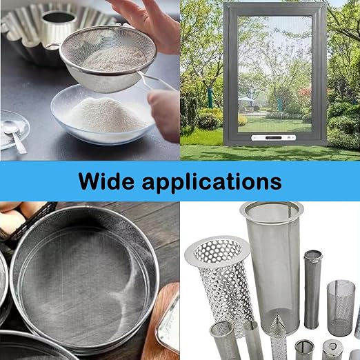 304 Stainless Steel Mesh Screen#80Mesh -Size:15.7"x47.2",