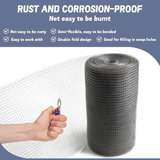 12" X 50 ft 304 Stainless Steel Mesh, Wire Mesh