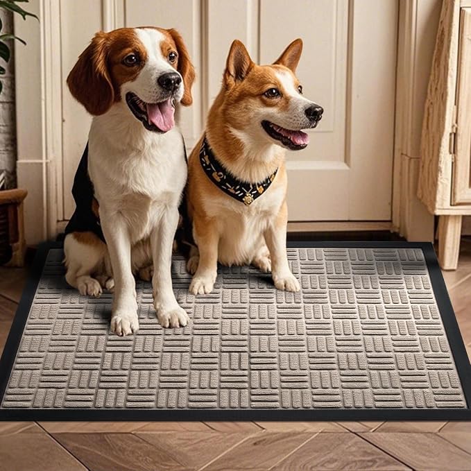 Mibao Front Door Mat, Heavy Duty Durable Welcome Mat