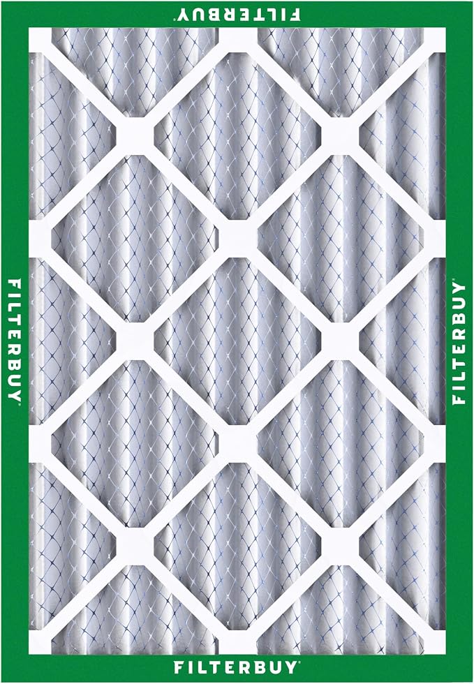 Filterbuy 16x20x4 Air Filter MERV 8 Essential Dust & Allergy Defense,