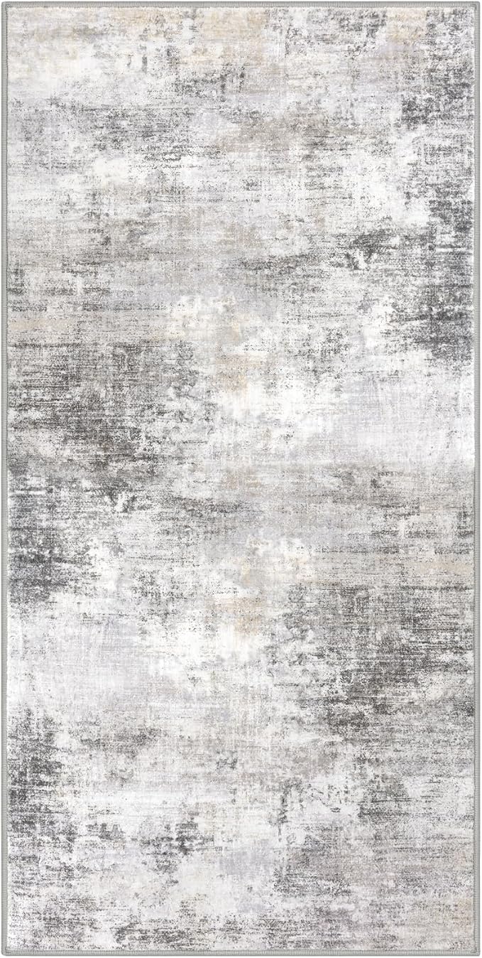 IOHOUZE Abstract Runner Rug 3x6 Ft Washable Runners