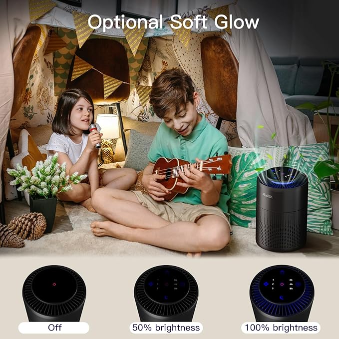2 Pack Air Purifiers for Home Bedroom H13 True HEPA Air Filter Cleaner