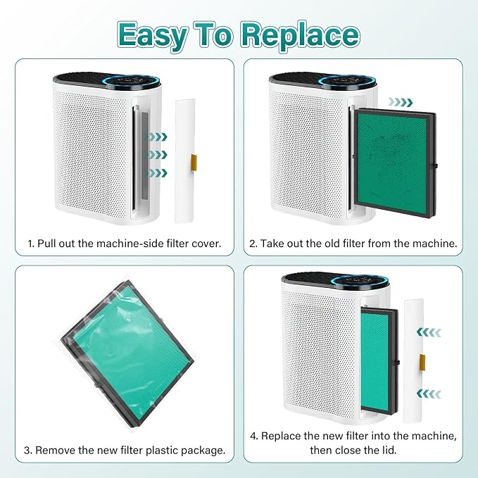 2 Pack MK04 Air Filter Replacement