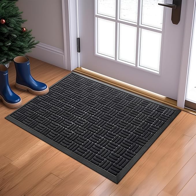 Mibao Front Door Mat, Heavy Duty Durable Welcome Mat