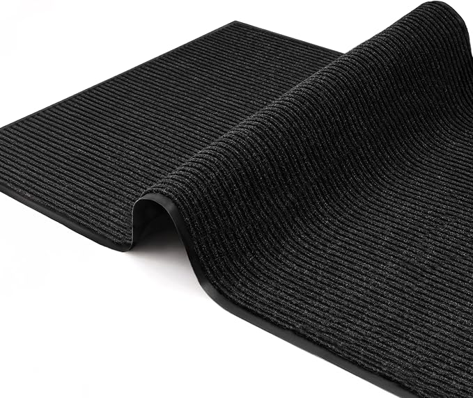 4 Pack Charcoal Commercial Door Mat 3'x5' Heavy Duty Industrial Floor Mat